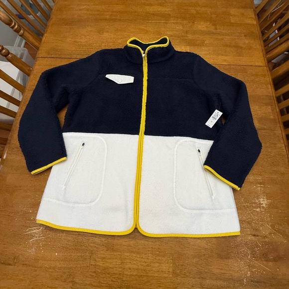 Talbots Sherpa Colorblock Jacket 1X - Picture 2 of 10